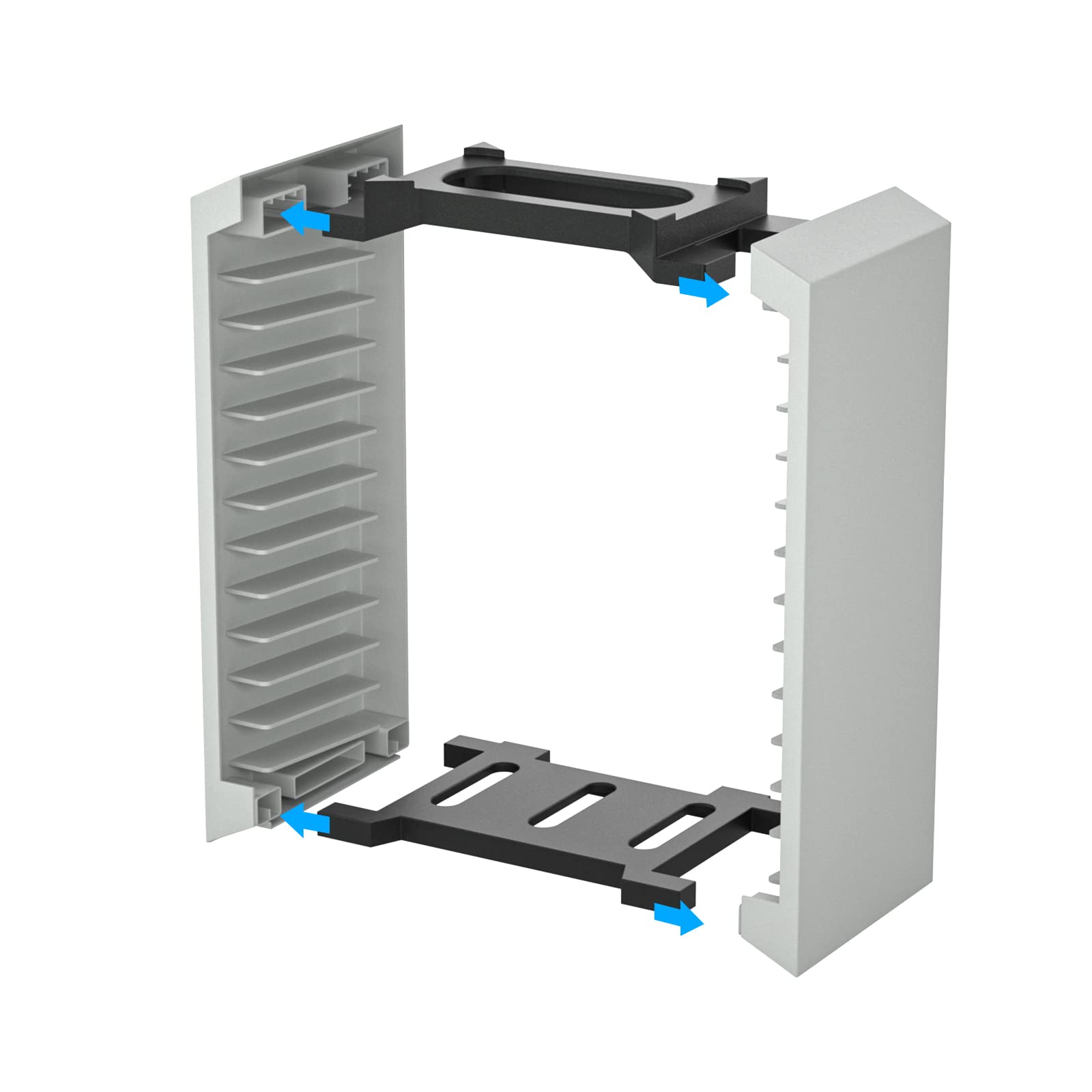PS5 Game Holder Storage - 12 Tier Vertical Organizer for PlayStation 5 Discs & Cases | Perfect for Gaming Room Organization & Media Shelf Display