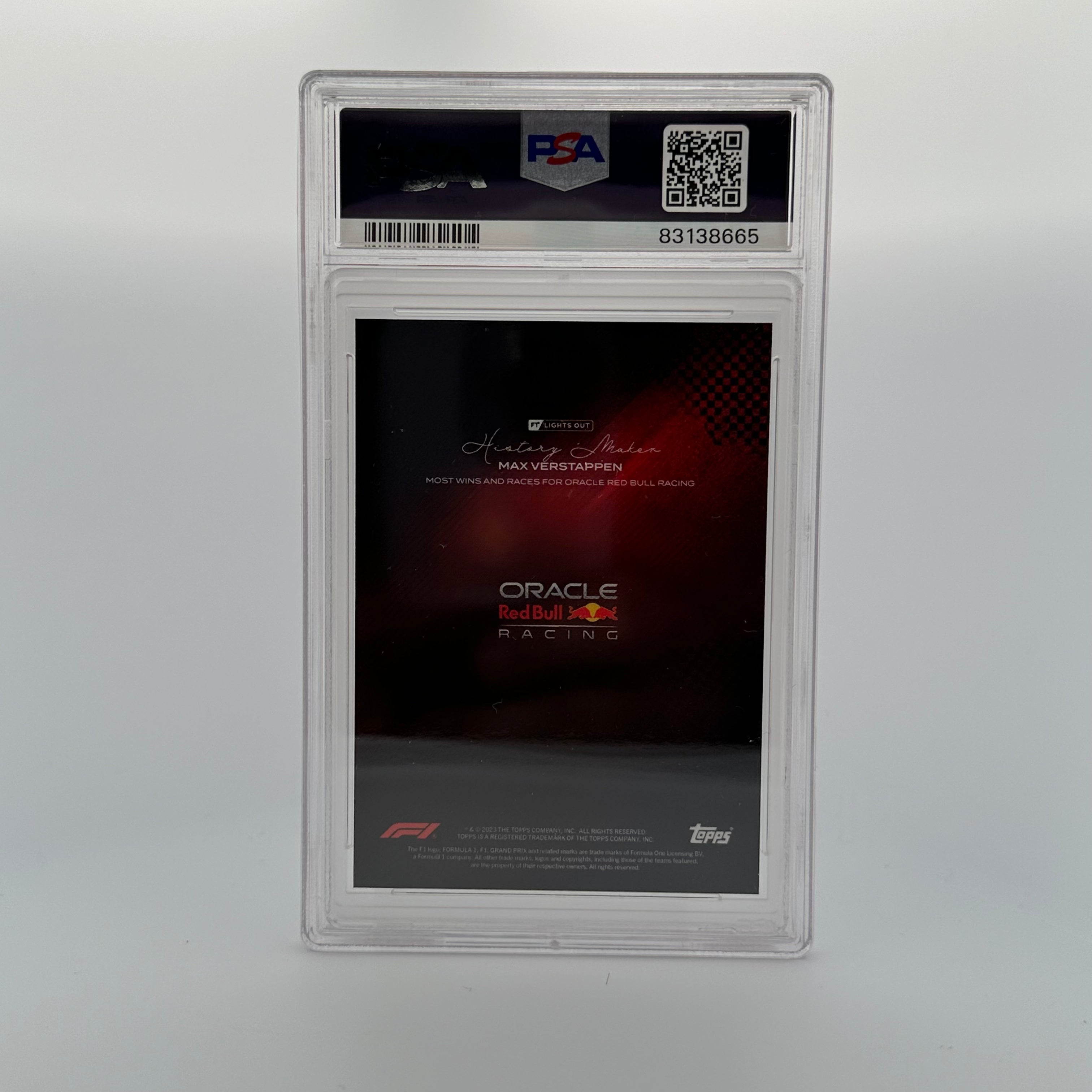 PSA 7 2002 Topps Max Verstappen Rookie Card - History Maker Red Parallel - Perfect for F1 Racing Fans & Sports Memorabilia Collectors