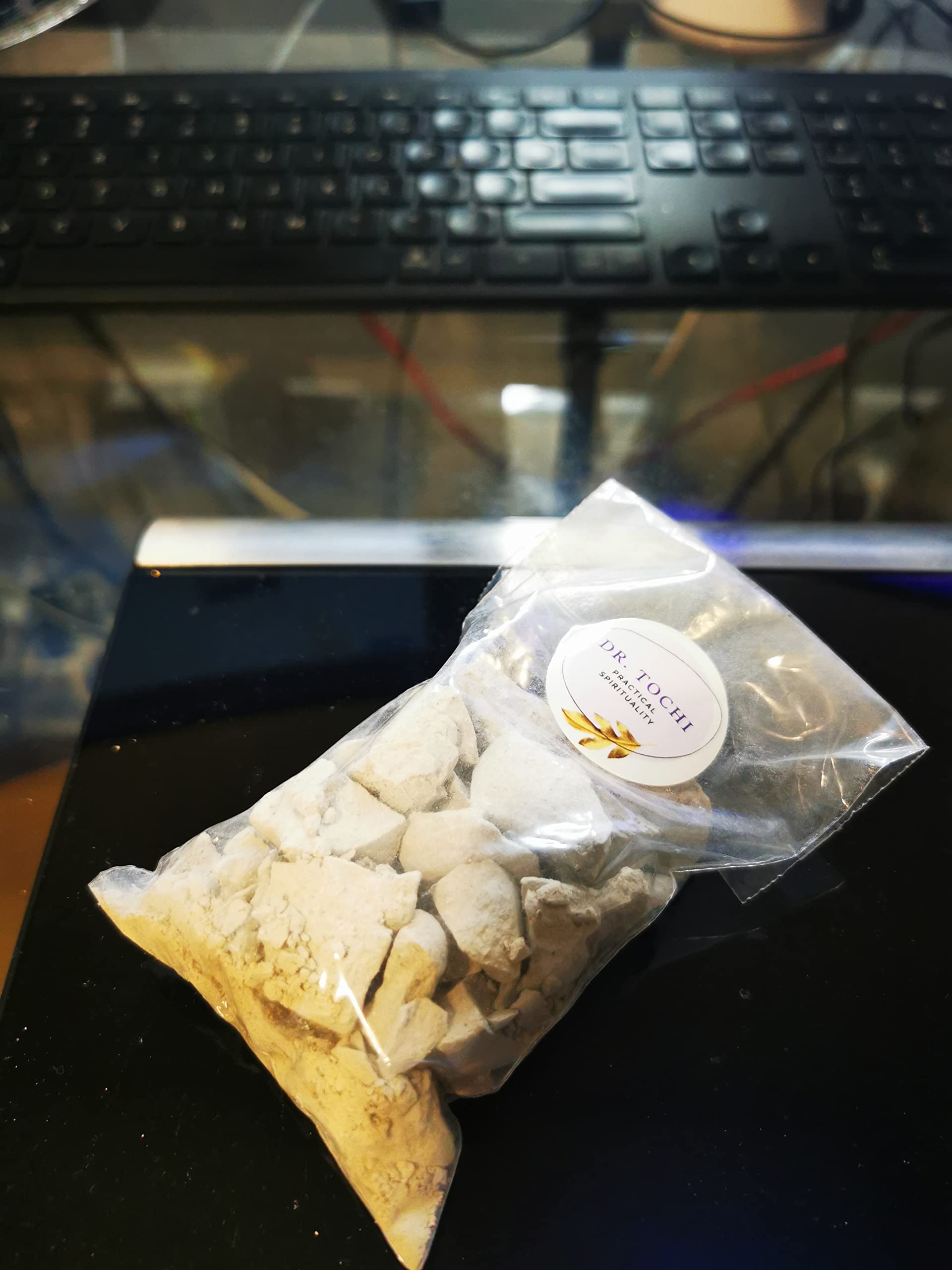 PURE Efun Nzu African White Chalk Fragments - Natural Clay for Rituals, Detox & Skin Care | Traditional Spiritual & Wellness Uses