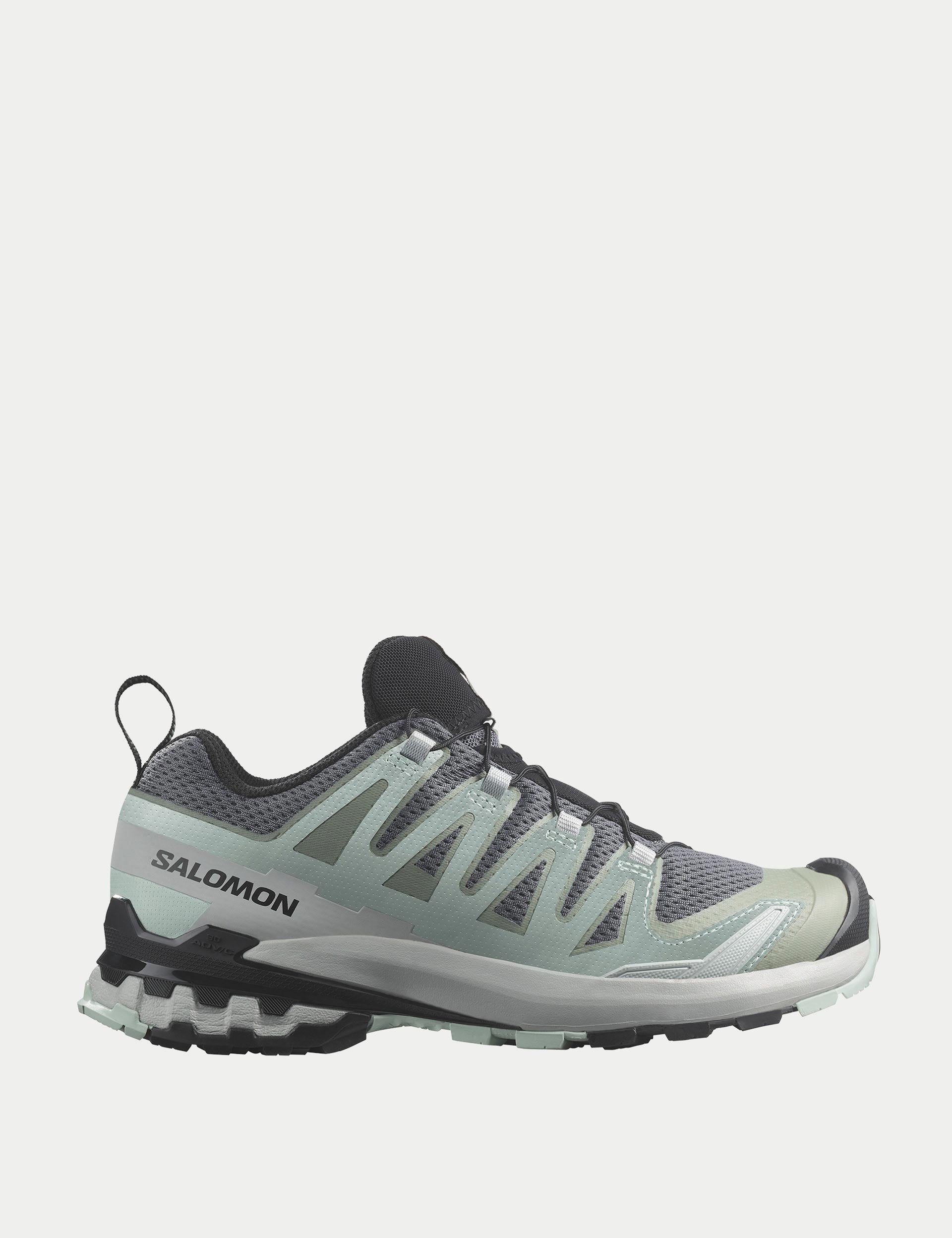 XA Pro 3D V9 Trail Running Shoes - Quiet Shade/Lily Pad/Blue Haze | Lightweight & Durable for Hiking, Jogging & Outdoor Adventures