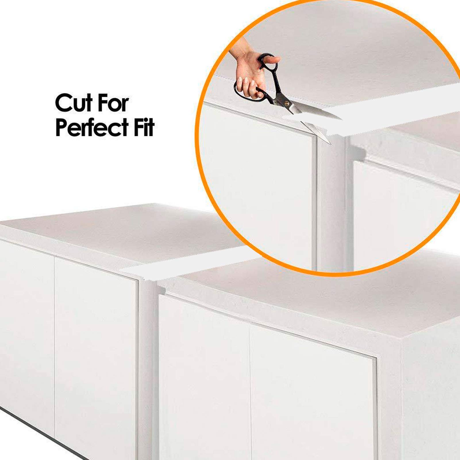 2-Pack Heat-Resistant Stove Cover & Gap Filler - Anti-Oil Sealing Strip for Stove and Countertop Protection | Perfect for Kitchen Safety & Cleaning (Fits Most Stoves)