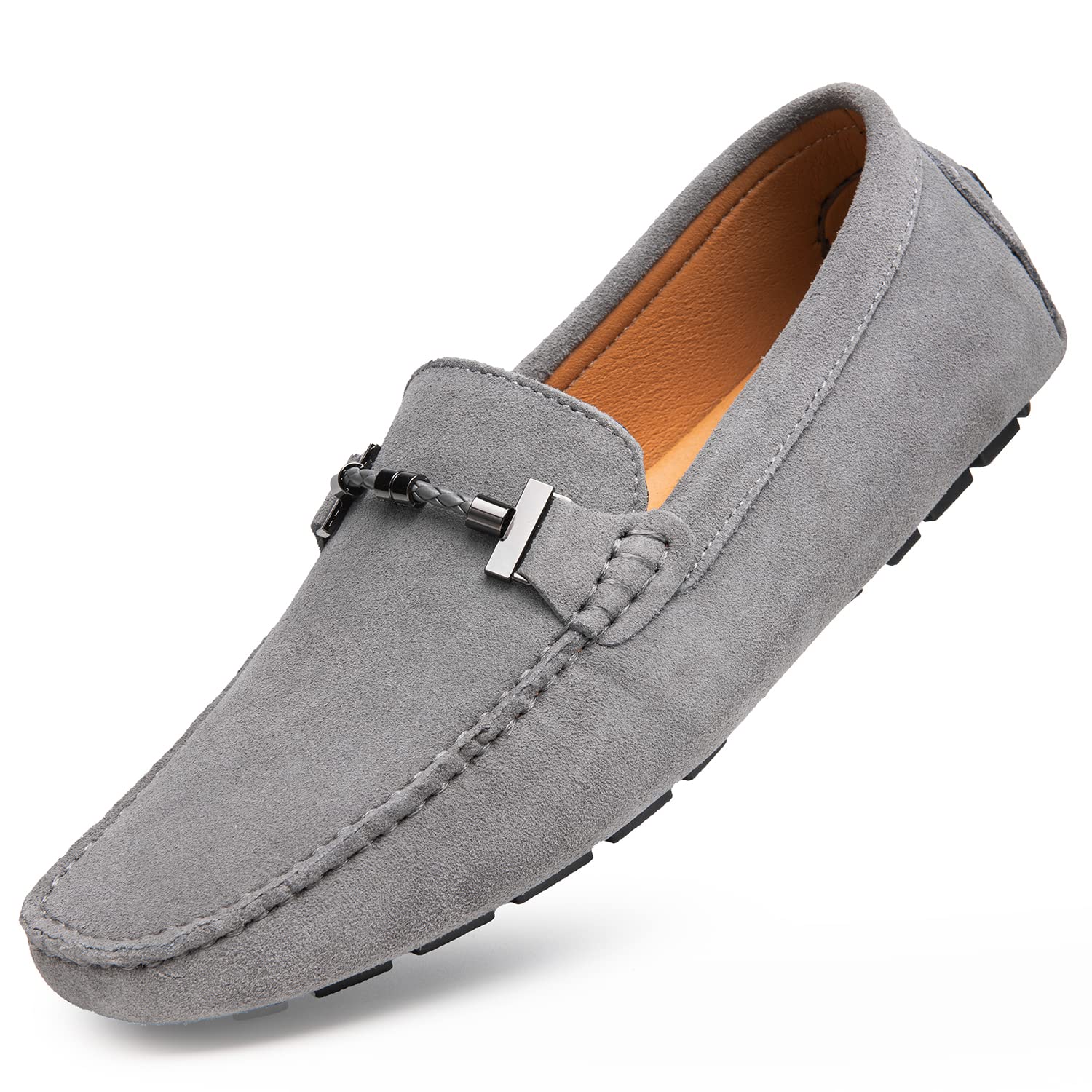Go Tour Men's Penny Loafers - Comfortable Slip-On Moccasin Driving Shoes for Casual Wear, Office & Boat - Classic Leather Flats for Men's Fashion & Daily Use