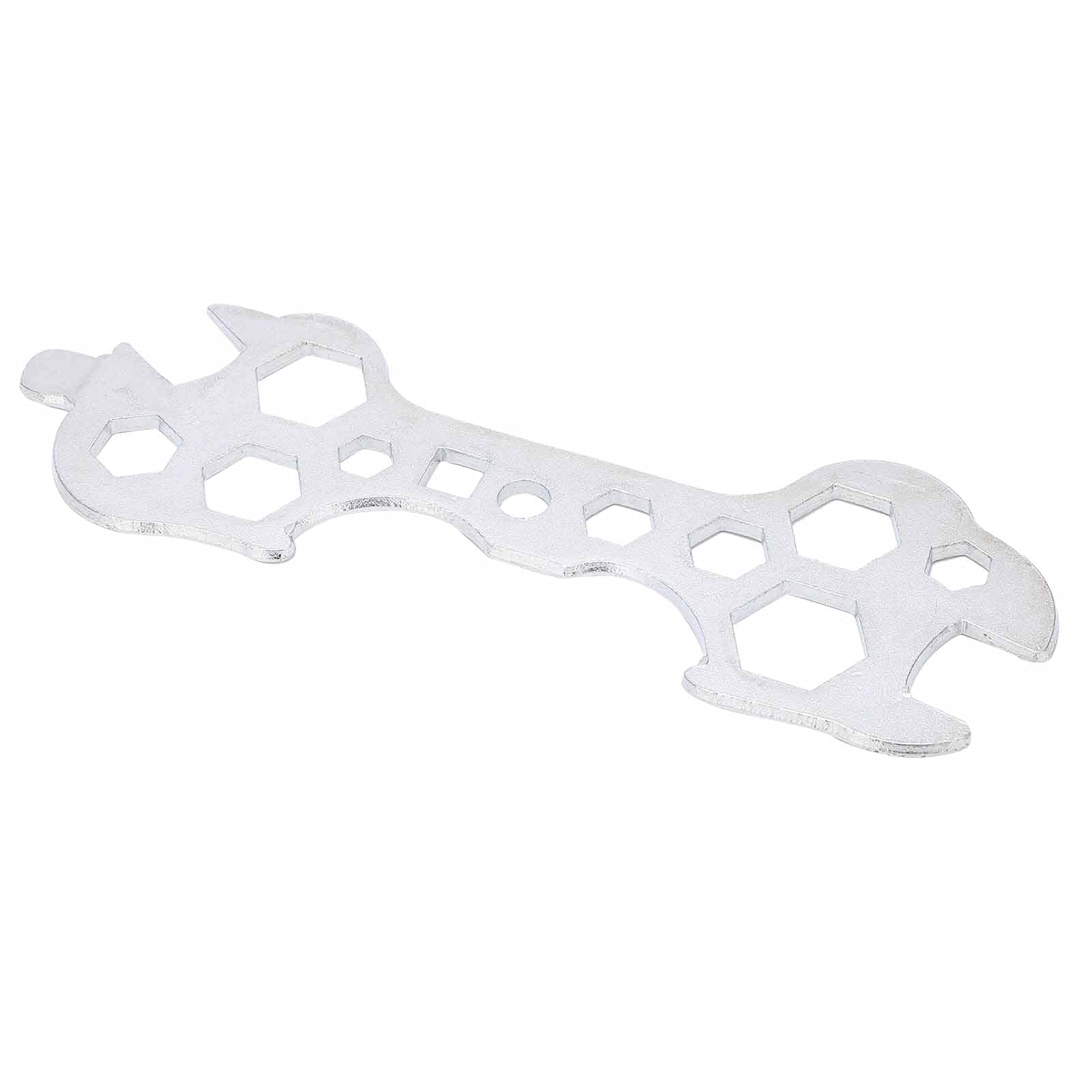 Alomejor Bike Multi-Hole Flat Wrench - 45 Carbon Steel Mountain Bike Repair Tool for Adjusting Bolts & Nuts - Perfect for Road Bikes, BMX, and Cycling Maintenance at Home or Outdoors