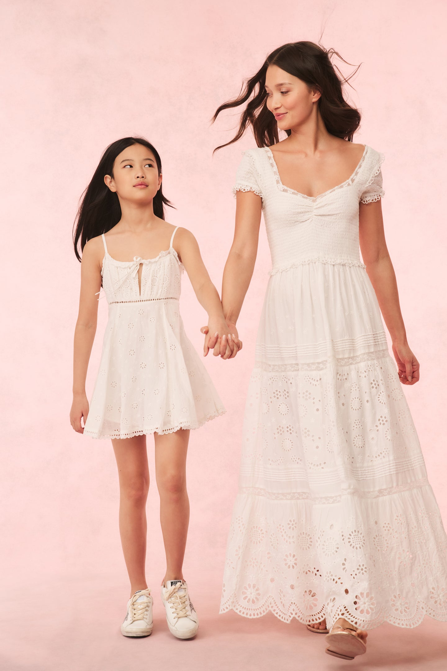 Girls Taralynn Eyelet Lace Dress - Elegant Floral Embroidery Summer Party Dress for Toddler Girls | Perfect for Birthday Parties, Weddings & Special Occasions