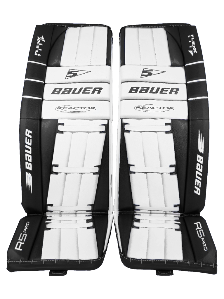 Bauer R5 Pro Intermediate Hockey Goalie Pads - Lightweight Protection for Ice Hockey & Street Hockey Goalies