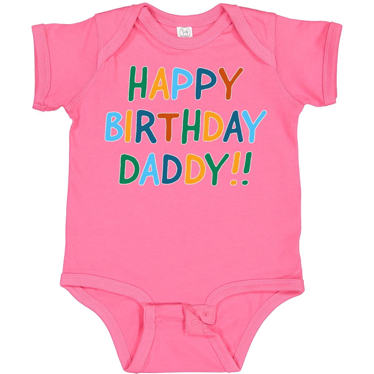 Inktastic Happy Birthday Daddy Baby Bodysuit - Cute Infant Onesie for Birthday Celebrations & Photo Shoots - Perfect Gift for New Dads & First Father's Day