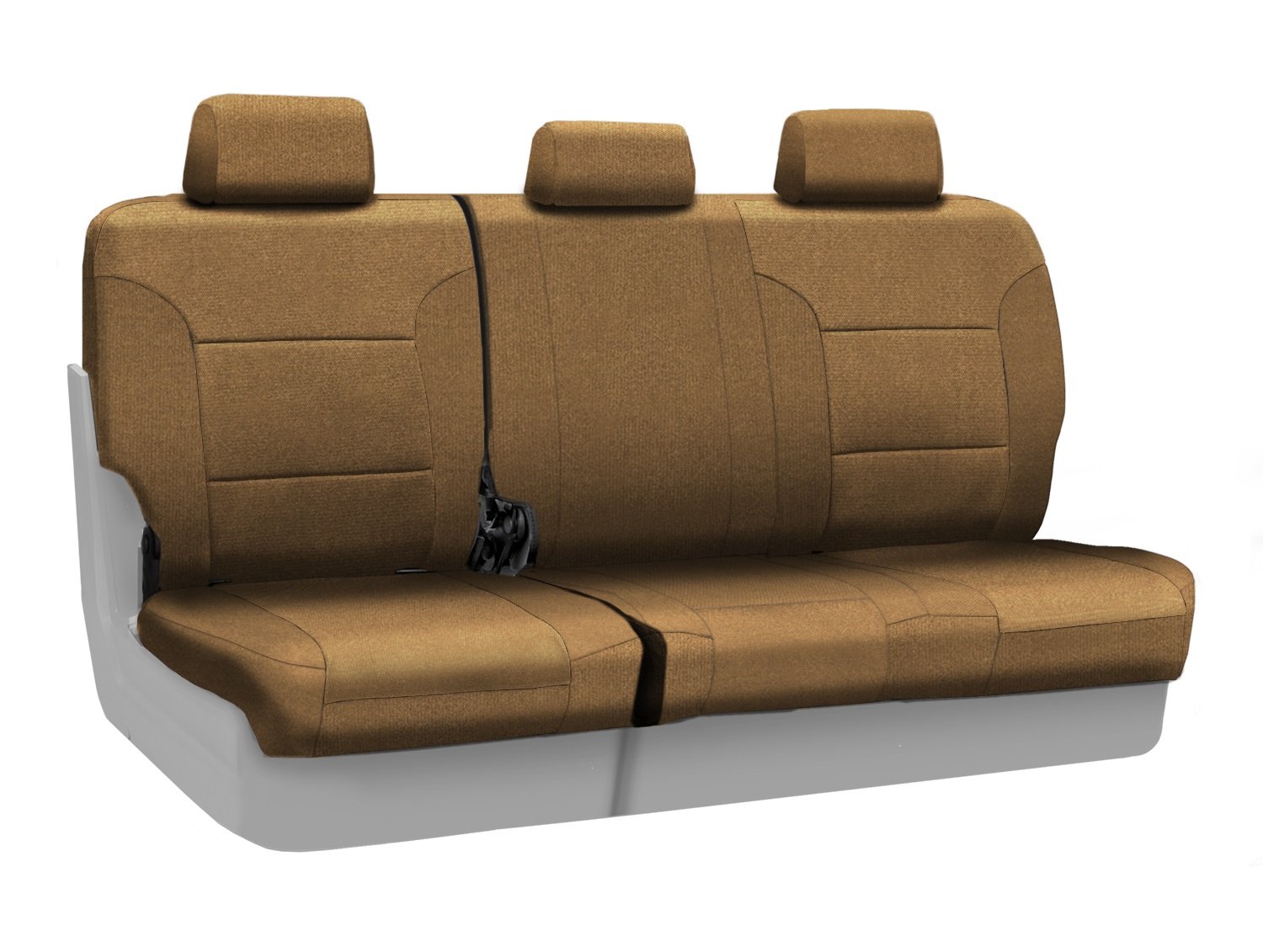 Custom Fit Coverking 60/40 Rear Bench Seat Cover for Jeep Wrangler (Select Models) - Premium Velour Fabric in Tan | Durable Protection for Off-Road Adventures & Daily Commutes
