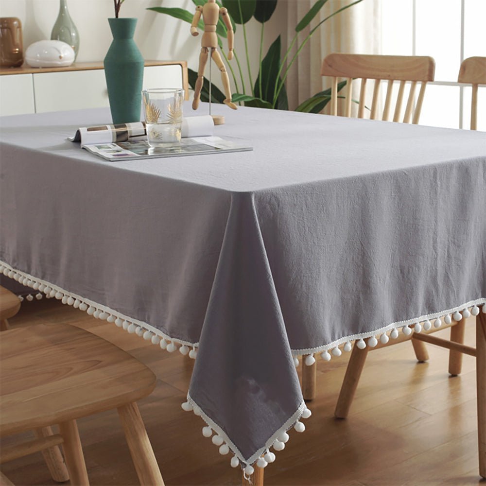 Premium Arkansas Rectangle Cotton Tablecloth - 100% Pure Cotton, Washable & Wrinkle-Resistant for Dining Table, Picnic, Party Decor & Home Decor