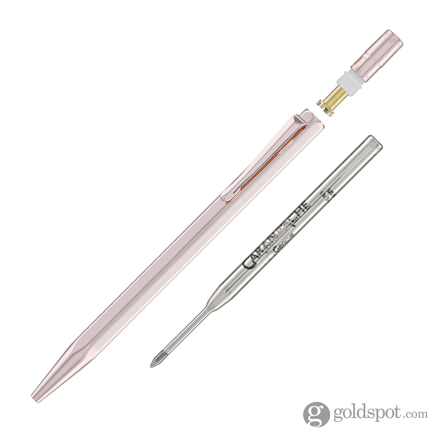 Caran d’Ache Ecridor Chevron Rose Gold Ballpoint Pen - Premium Writing Instrument for Business, Gifts & Luxury Collectors