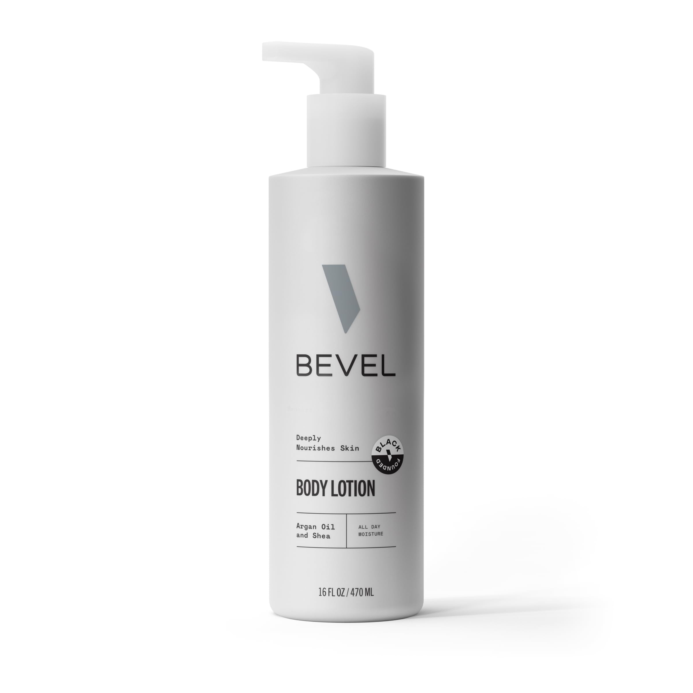 Bevel All Day Body Lotion for Men - Shea Butter & Argan Oil Moisturizer - Lightweight Hydrating Formula for Soft, Smooth Skin - 16 Oz (Packaging May Vary) - Ideal for Daily Use, Post-Shave & Dry Skin Care