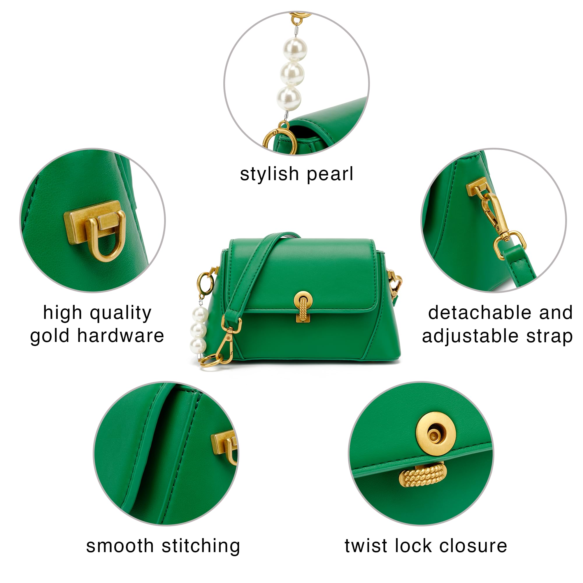 Scarleton Women's Crossbody Bag - Lightweight Shoulder Purse for Everyday Use | Casual Handbag H2078 | Perfect for Work, Travel & Shopping