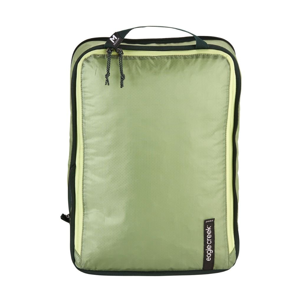 Eagle Creek PACK IT ISOLATE Medium Compression Packing Cubes - Mossy Green - Perfect for Travel Organization & Suitcase Space Saving