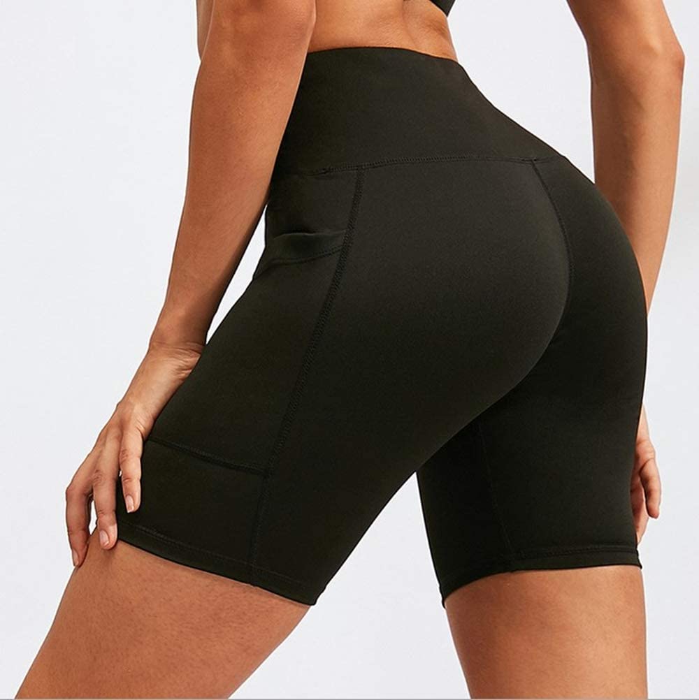 Aoliks Women's High Waisted Biker Shorts with Pockets - 8