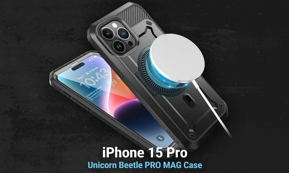 iPhone 15 Pro SUPCASE UB Pro Mag Full Body Protective Case with Magnetic Compatibility - Perfect for Outdoor Adventures, Work & Daily Use