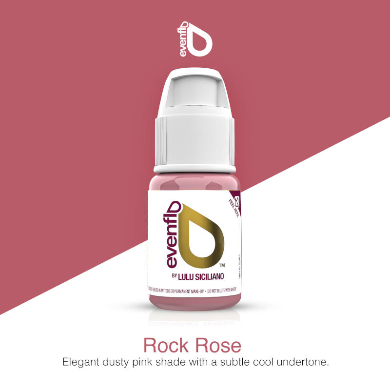 Perma Blend Luxe Evenflo Rock Rose Pigment - Professional Tattoo Ink for Vibrant & Long-Lasting Body Art - Perfect for Tattoo Artists & Permanent Makeup