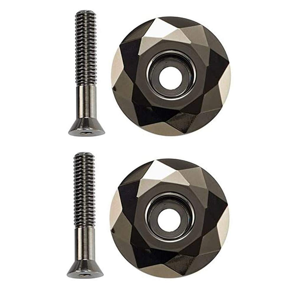 GSHFIGHTING GSH 1 1/8 Inch Aluminum Bicycle Headset Top Cap with Bolts - Compatible with MTB, Mountain & Road Bikes - Perfect for Bike Maintenance, Upgrades and Smooth Riding Experience