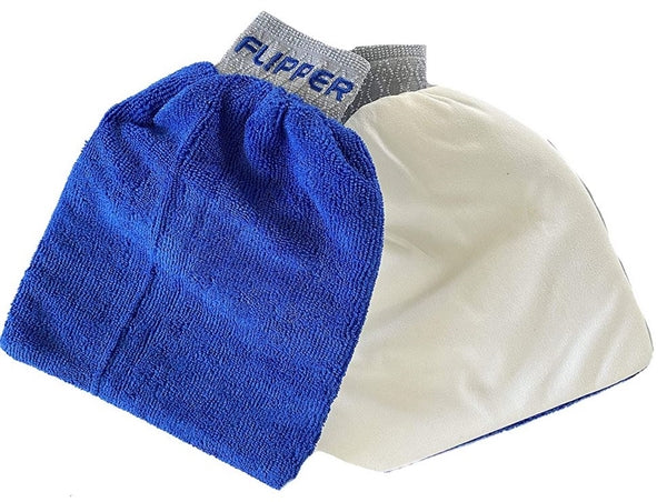 Flipper Glass Cleaner - 2 Pack Microfiber Flip Mitt for Streak-Free Windows, Mirrors & Screens - Perfect for Home, Car & Office Cleaning