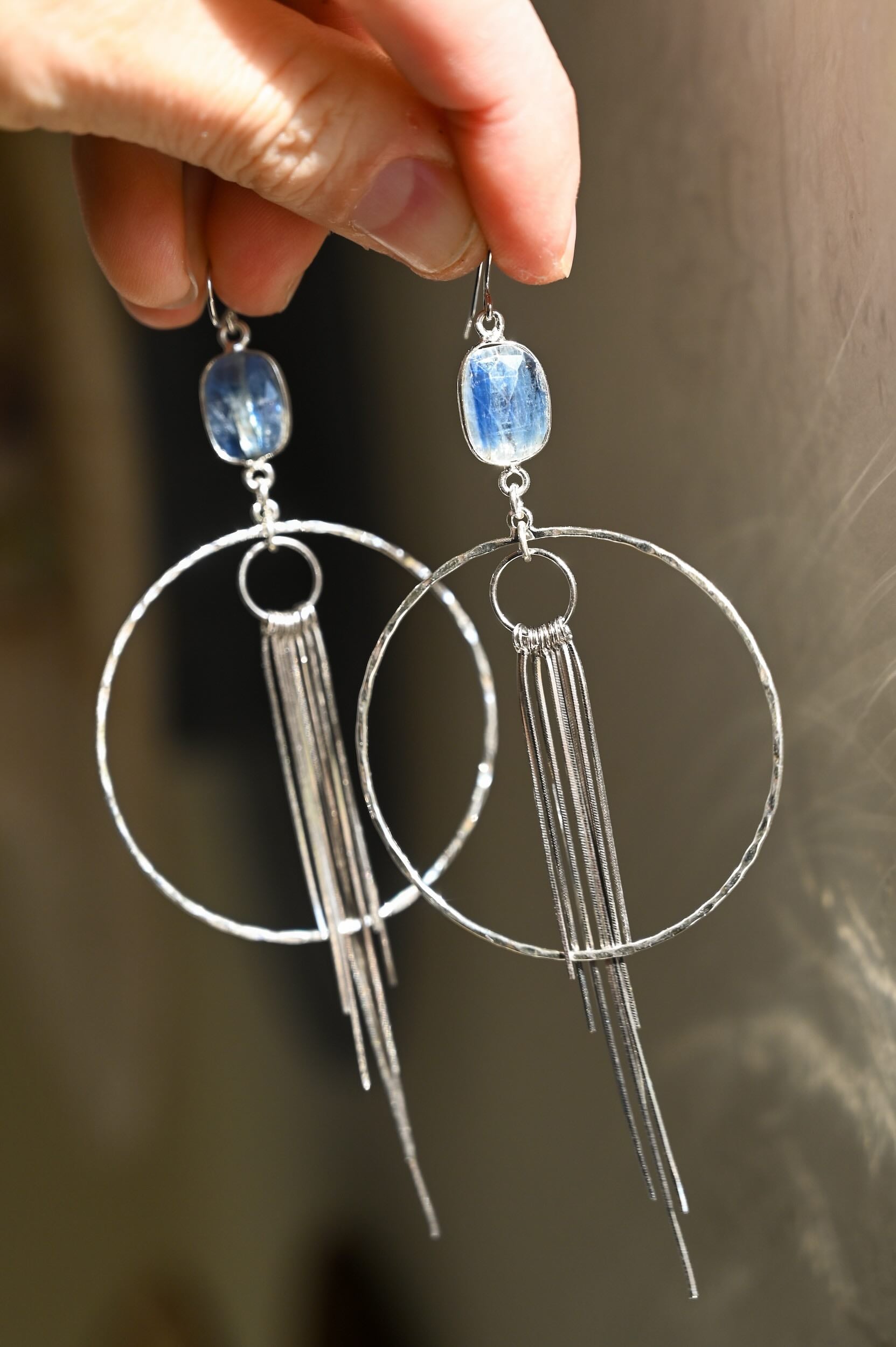 Kyanite Earring and Necklace Set - Healing Crystal Jewelry for Women | Spiritual Energy Protection & Chakra Balancing | Perfect for Meditation, Yoga & Everyday Wear