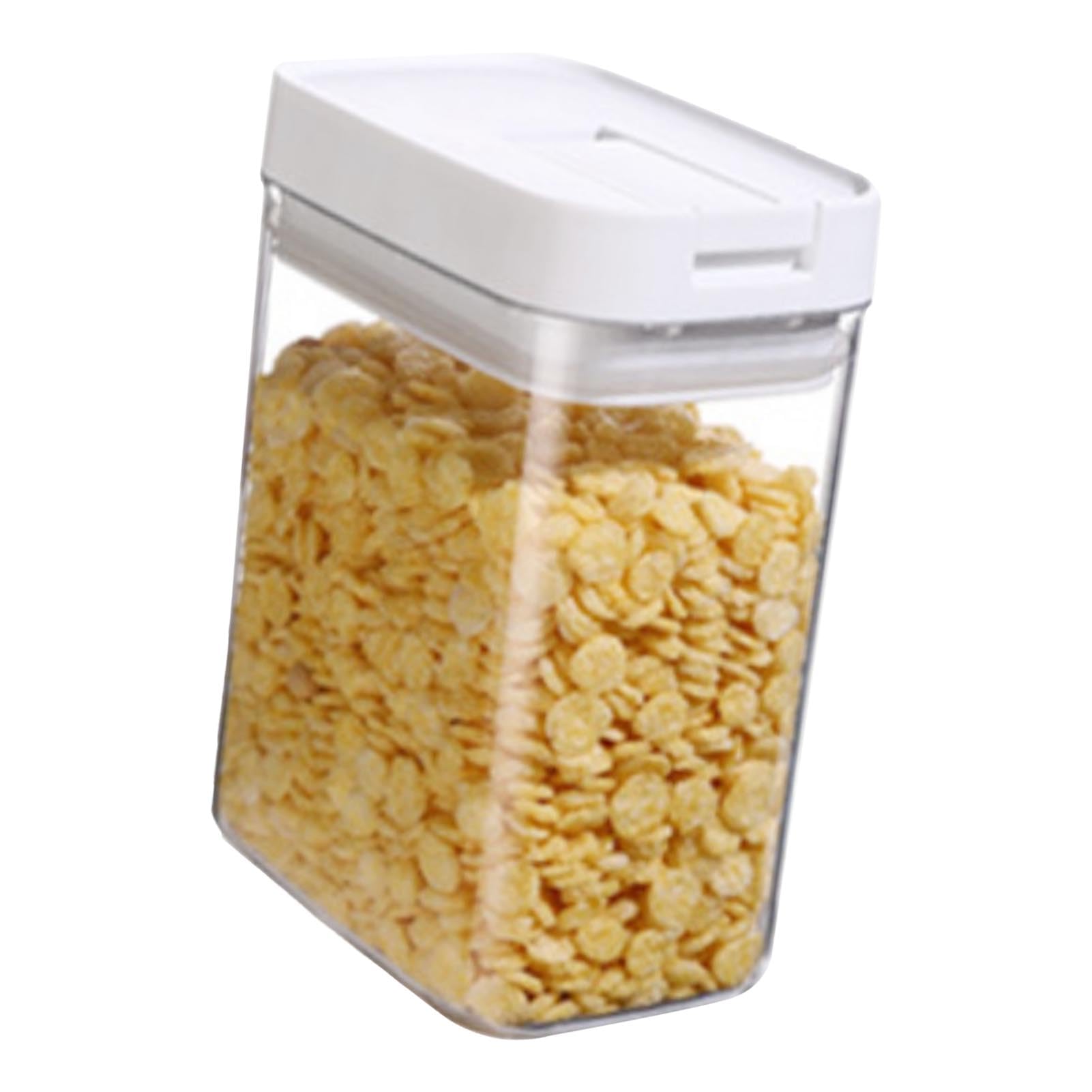 Airtight Cereal Storage Containers with Lids - BPA-Free Plastic Food Storage for Pantry Organization - Clear Kitchen Containers for Cereal, Flour, Sugar, Snacks & Dry Goods - Perfect for Home, Office & Dorm Use
