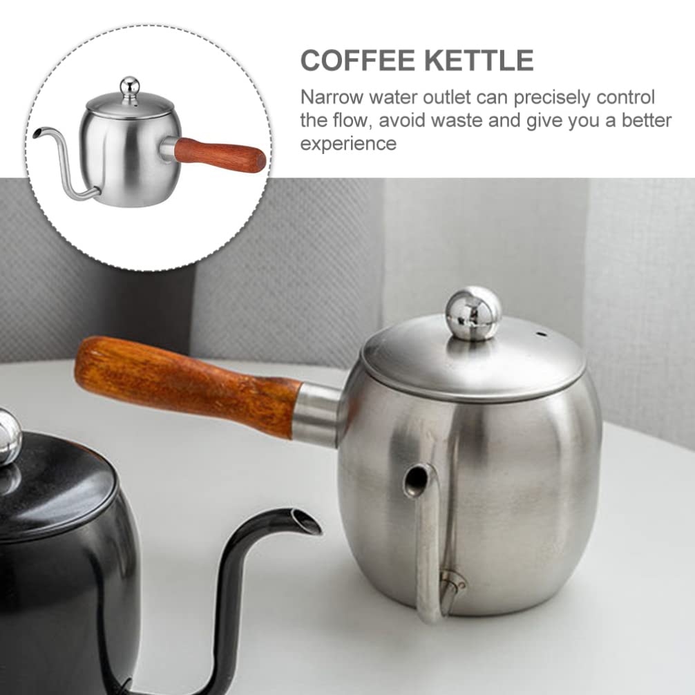 Premium Gooseneck Coffee Kettle - Long Spout Pour Over Coffee Maker for Precision Brewing, Handcrafted Tea Kettle with Ergonomic Handle, Ideal for Home Baristas & Specialty Coffee Lovers - Perfect for Pour Over, Chemex, V60, and French Press Brewing Methods