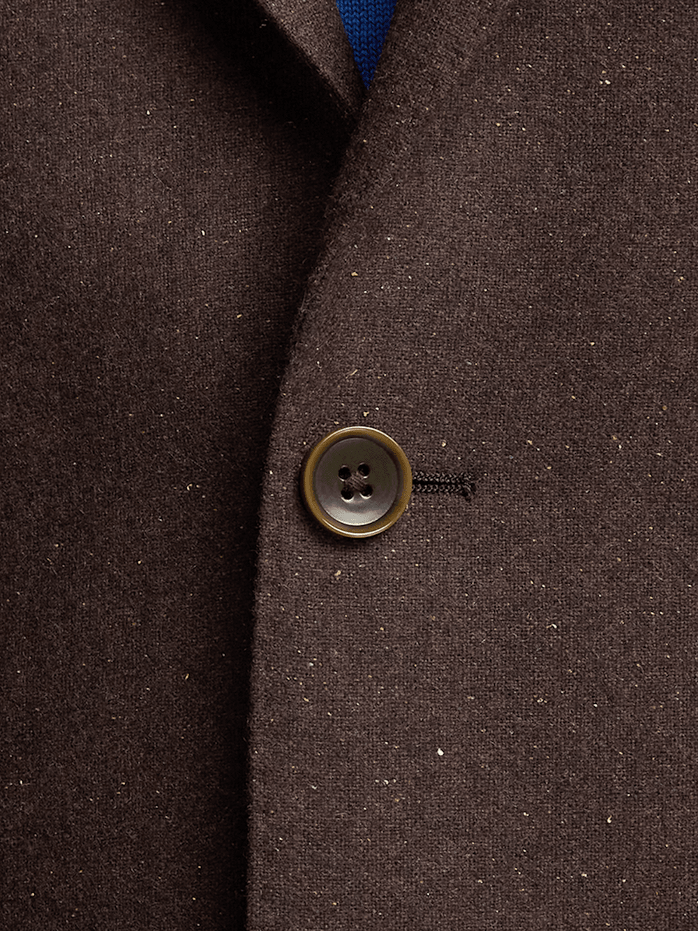 Premium Wool Blend Donegal Single Breasted Notch Lapel Sport Coat for Men - Classic Brown Business Blazer | Perfect for Office, Weddings & Formal Events