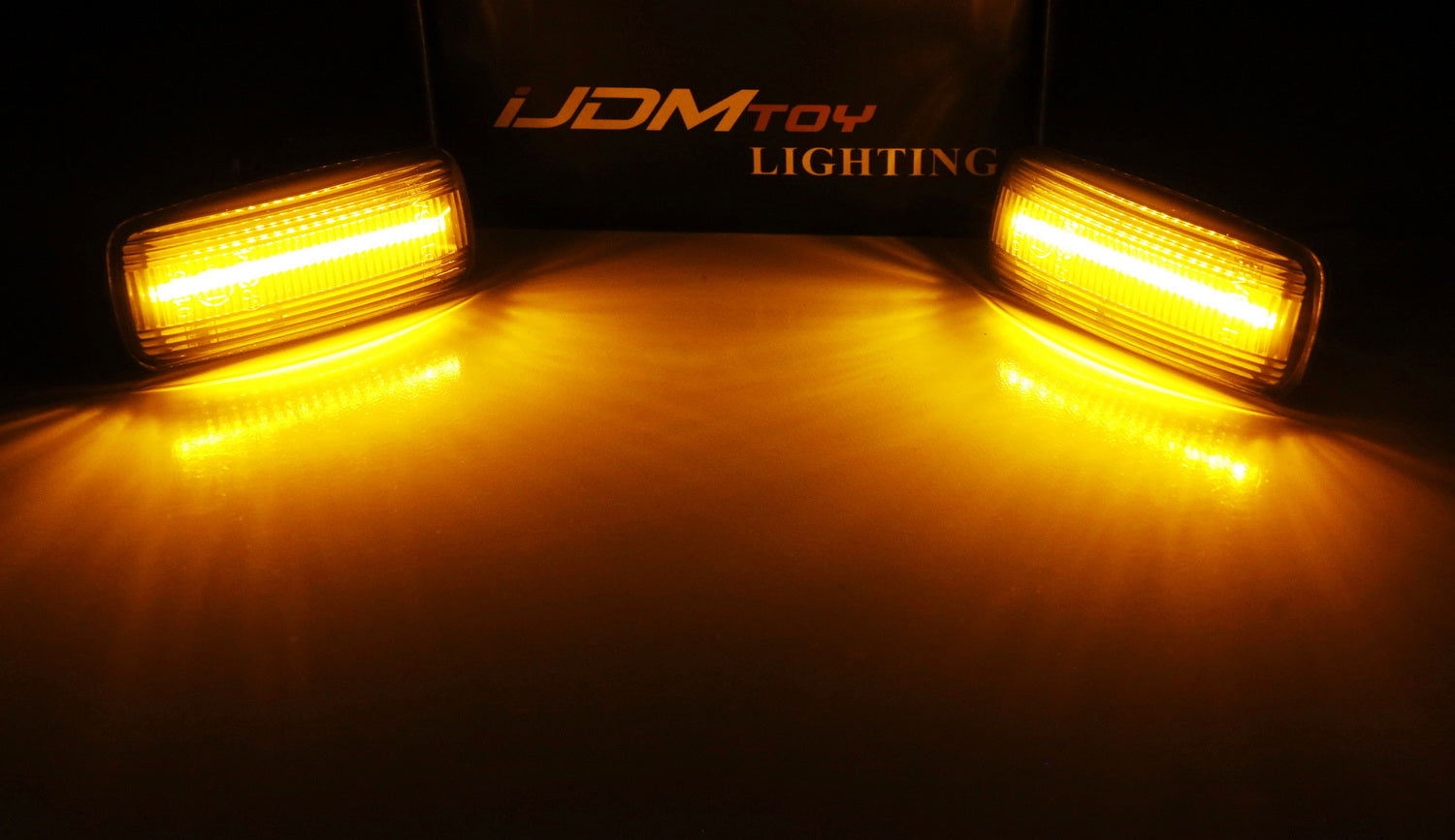 Amber LED Front Side Marker Light Kit - 21 SMD Clear Lens for Audi A4 A6 A8 TT - Enhance Visibility & Style for Night Driving & Car Customization