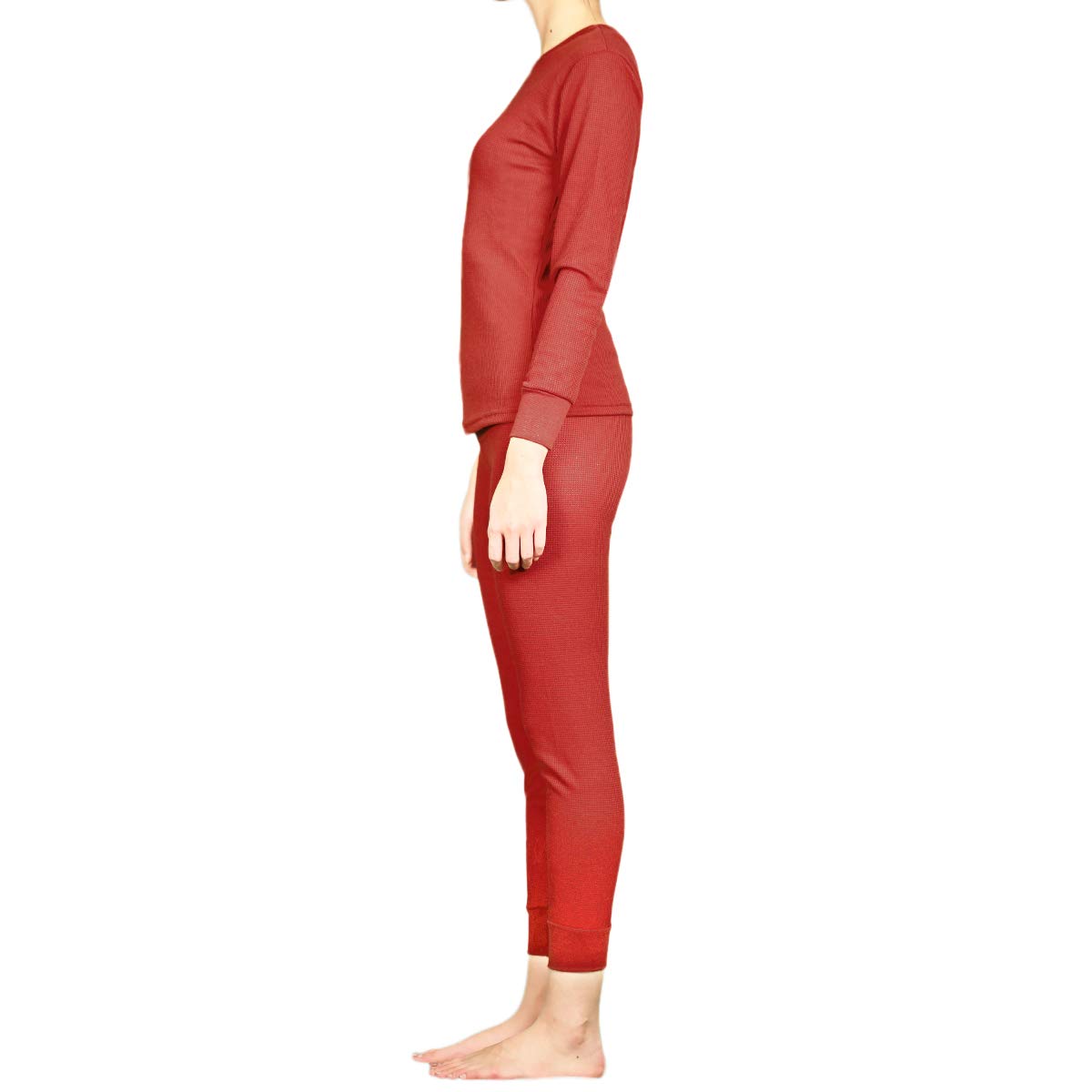 LAVRA Women's Thermal Underwear Set - 100% Cotton Waffle Knit Long Johns for Winter, Warm Thermal Top & Pants Pajama Set - Perfect for Cold Weather, Sleeping, and Layering Under Clothes