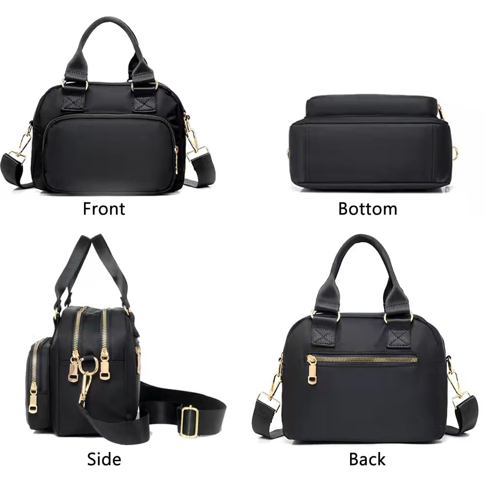 Waterproof Nylon Shoulder Handbags for Women - Lightweight Crossbody Bags with Multiple Pockets | Perfect for Travel, Work & Everyday Use