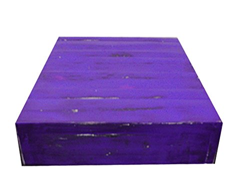 Vintage Rustic Wooden Cake Stand for Wedding & Bridal - 18x18 Inch Purple Distressed Cupcake Display - Perfect for Rustic Weddings, Bridal Showers & Vintage Dessert Tables