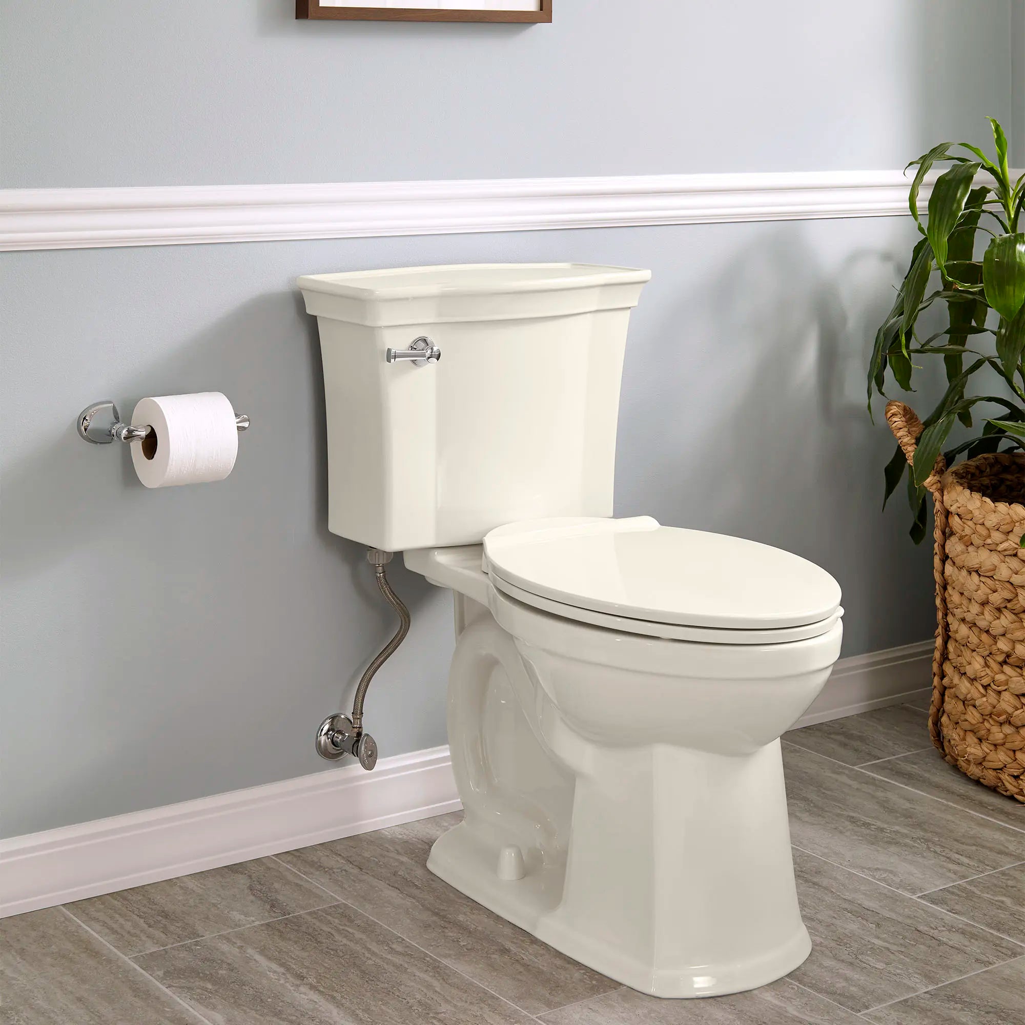 Estate® VorMax® 2-Piece 1.28 GPF/4.8 LPF Elongated Chair Height Toilet Bowl Without Seat - Perfect for Small Bathrooms & Water-Efficient Homes
