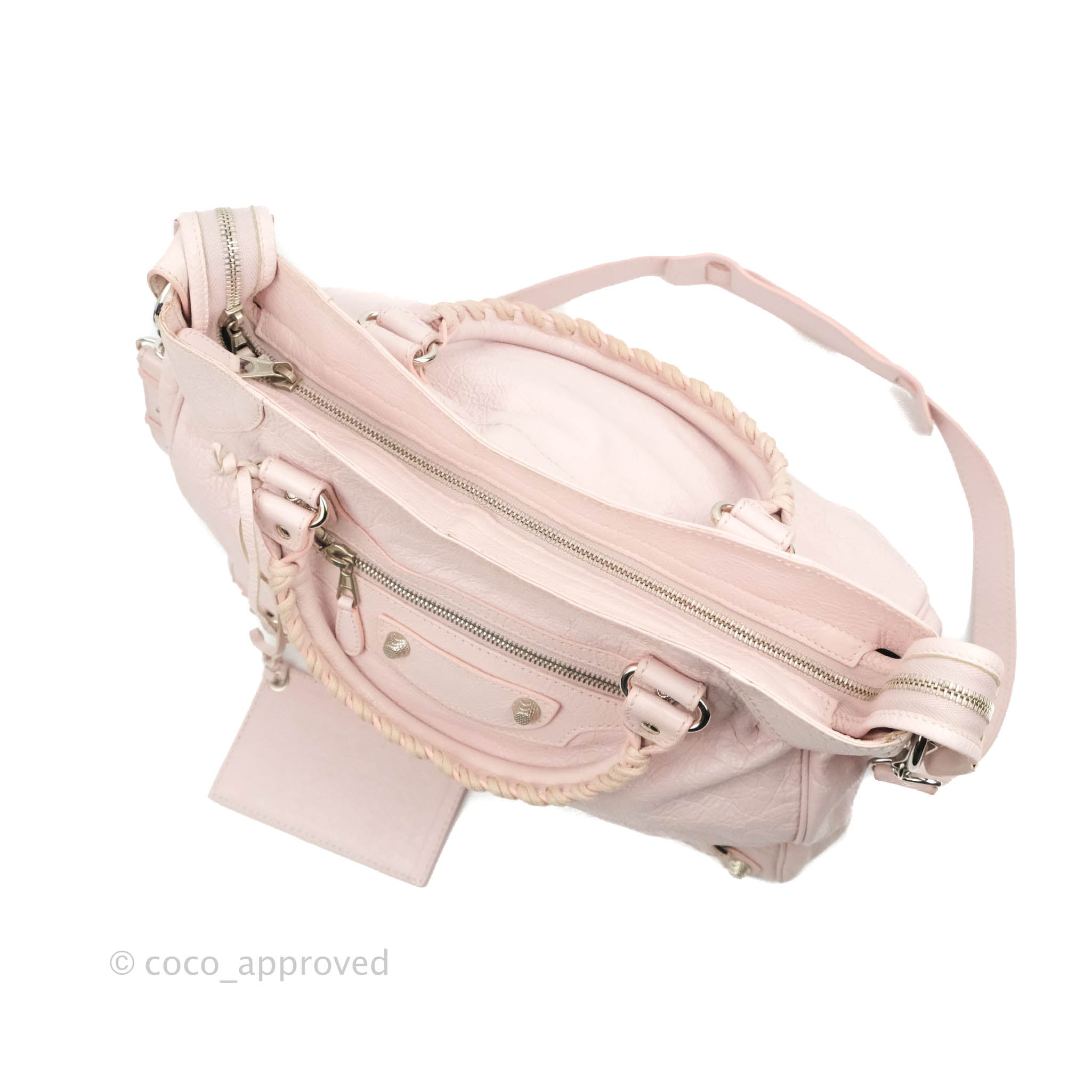 Balenciaga Velo Bag in Pale Pink with Silver Hardware - Luxury Crossbody Bag for Women, Perfect for Everyday Use and Special Occasions