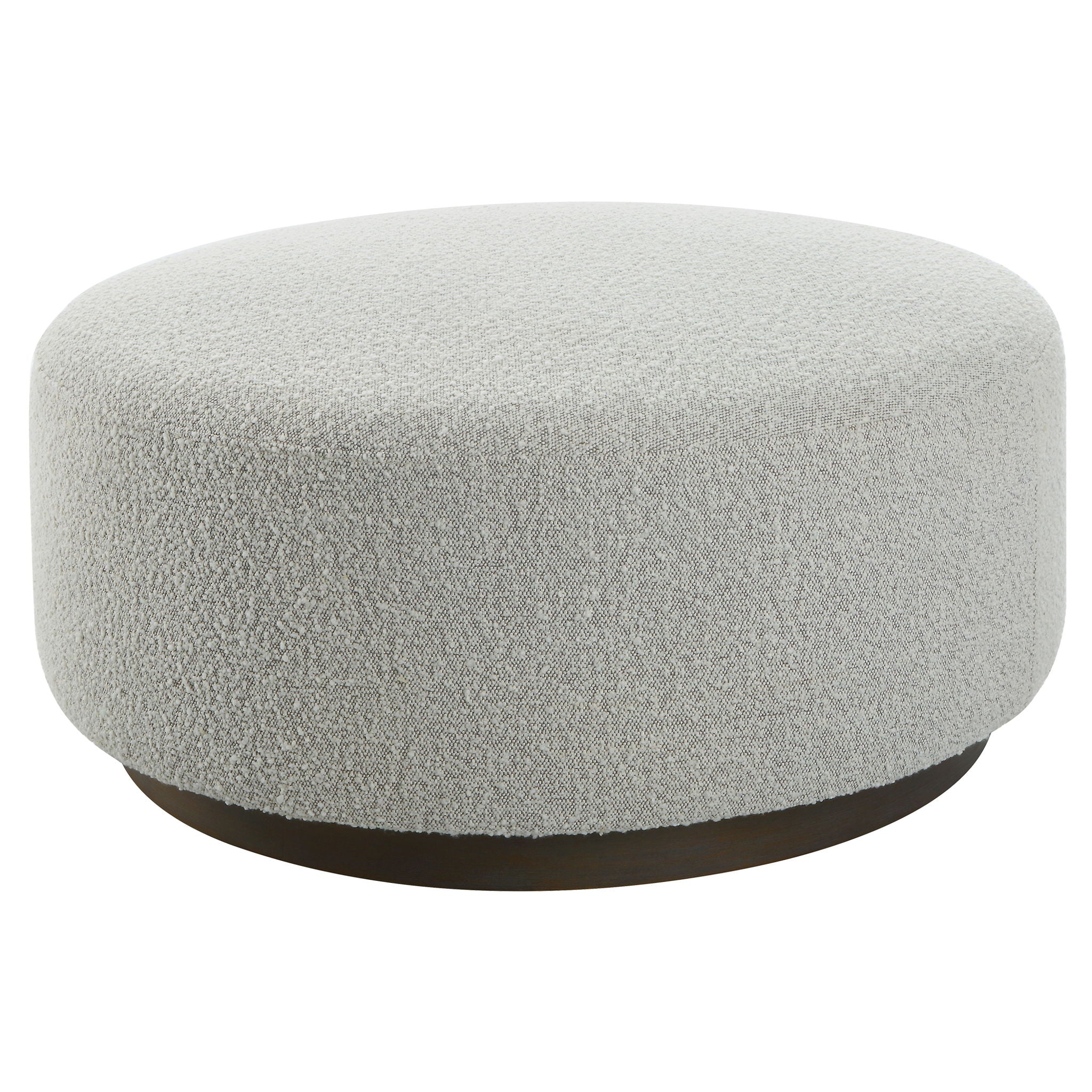 Avila Large Gray Ottoman Coffee Table - Stylish Footrest and Extra Seating for Living Room, Bedroom, or Office