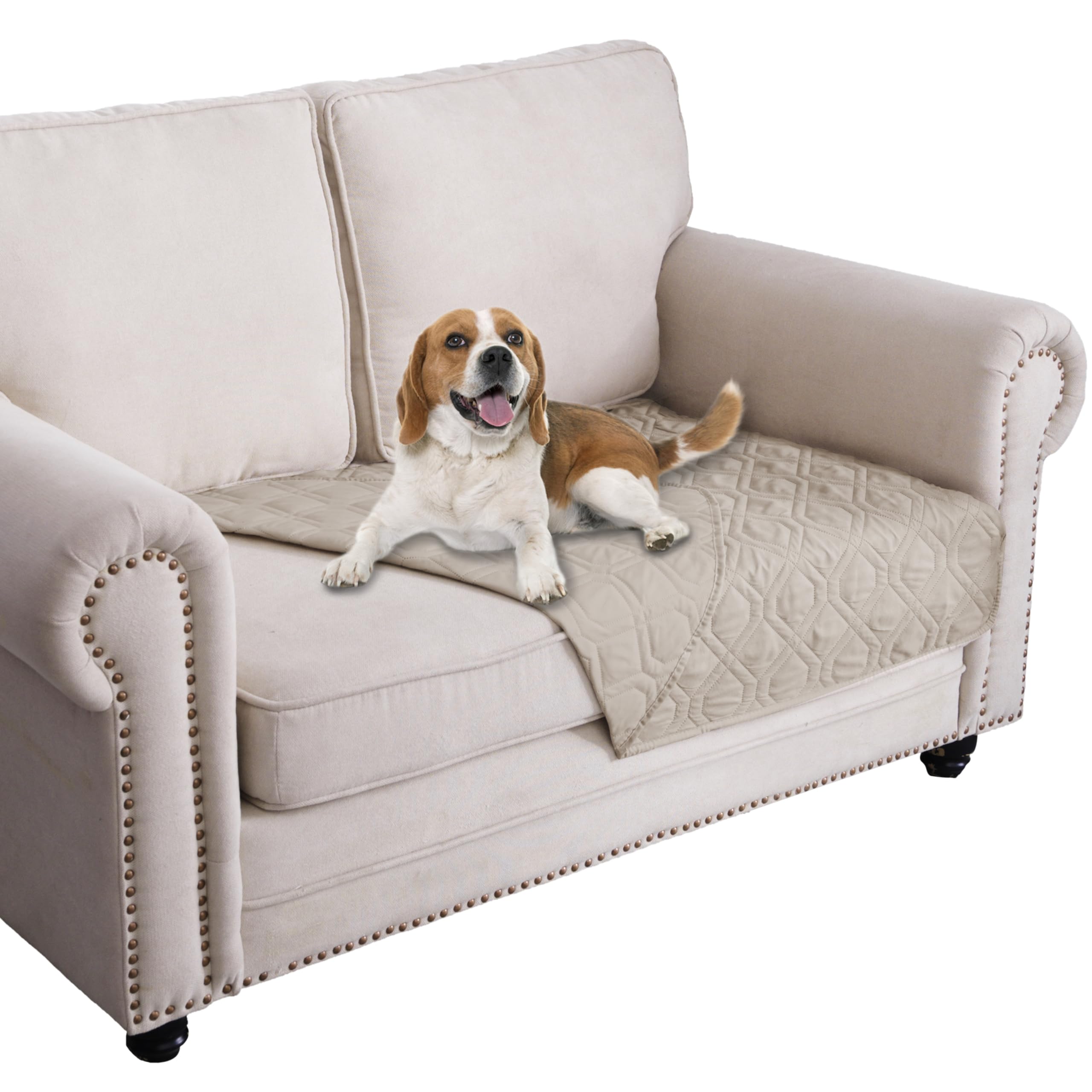 Ameritex Waterproof Reversible Dog Bed Cover - Soft Pet Blanket for Furniture, Couch & Sofa Protector - Great for Indoor Use, Travel & Pet Training