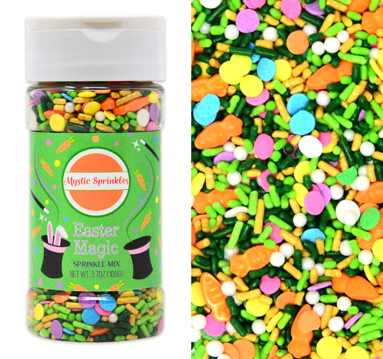Easter Magic Sprinkle Mix 3.7oz - Mystic Sprinkles Easter Sprinkles for Baking & Decorating - Perfect for Cupcakes, Cookies, Cakes & Easter Party Treats