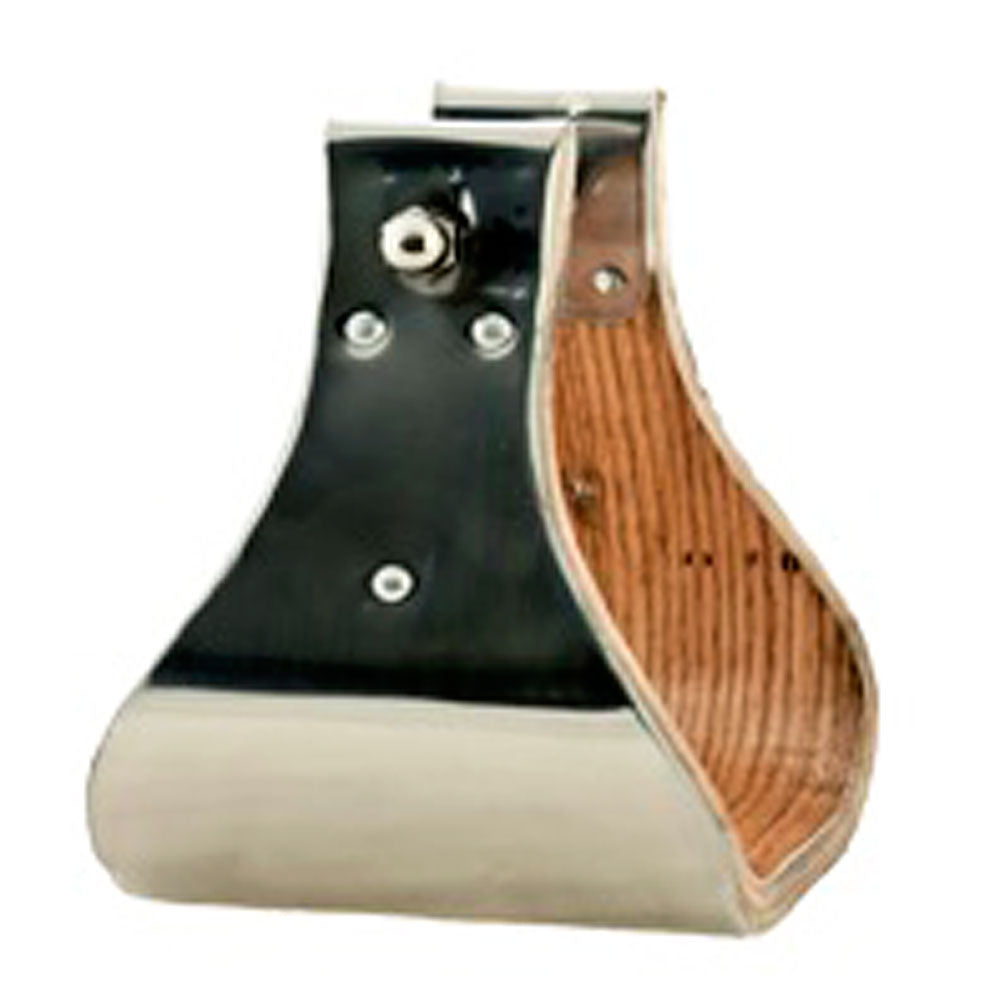 5 Inch Wide Hilason Horse Bell Stirrups - Stainless Steel Equestrian Stirrups for Western & English Riding - Durable & Comfortable for Trail Riding, Training & Show