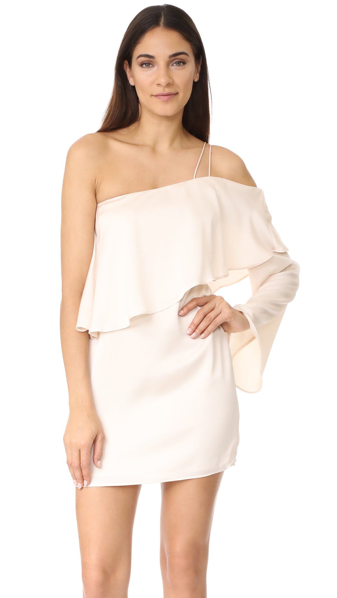 Women's Nothing Even Matters Mini Dress - Chalk Color, Size Medium | Casual Party & Summer Outfit