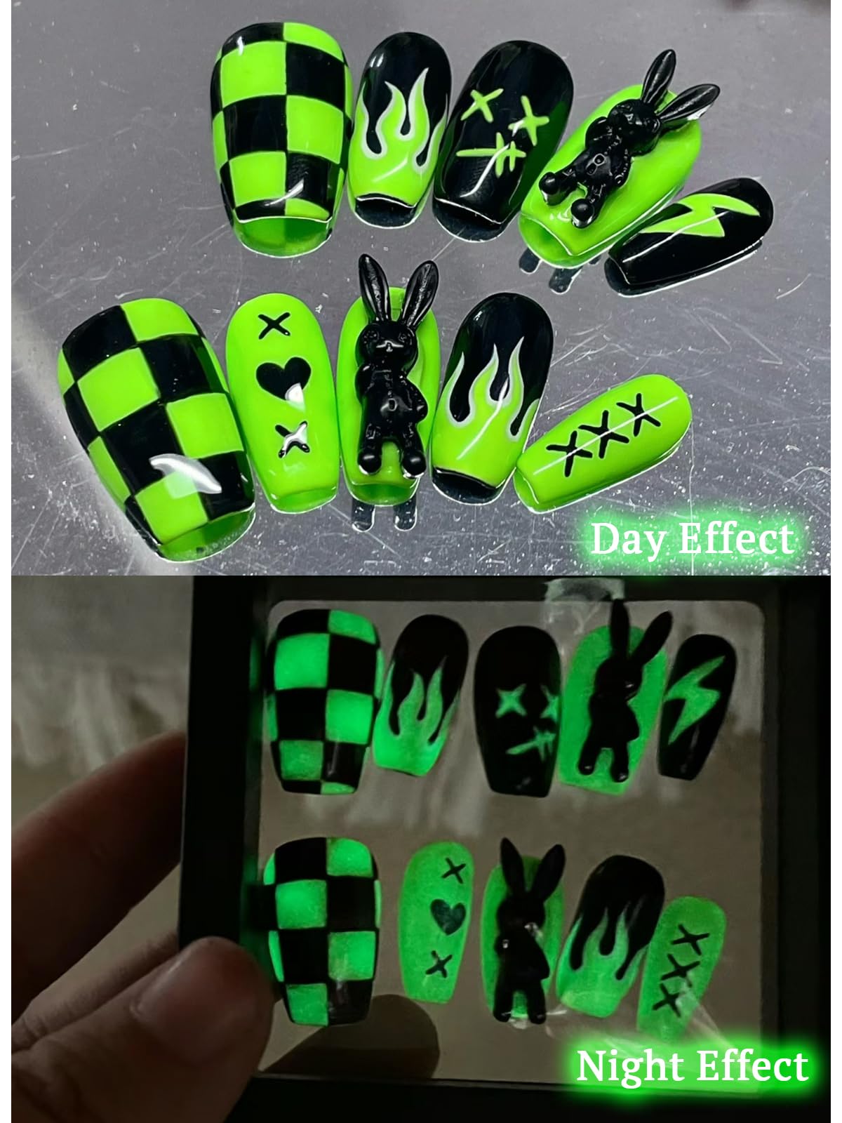 30ml Glow in The Dark Nail Polish - Long Lasting UV Gel Top Coat with Stunning Luminous Effect for Night Parties, Nail Art & Special Occasions - Perfect for Clubbing, Halloween & Date Nights