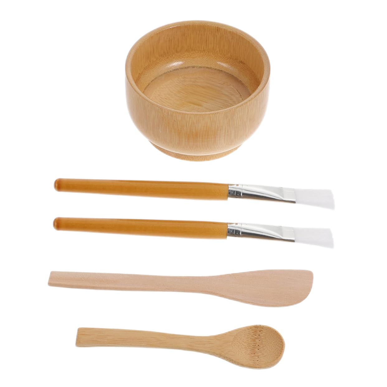 Mikinona DIY Facial Mask Bowl Set - 10 Piece Kit with Mixing Bowl, 2 Brushes, Spoon & Stirring Stick - Professional Beauty Mask Applicator for Skincare & Homemade Face Masks - Perfect for Spa Days & At-Home Skincare Routines