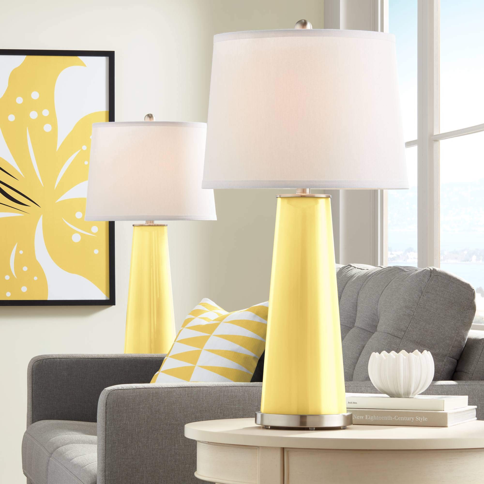 Color + Plus Leo Modern Table Lamps - Set of 2, 29.5