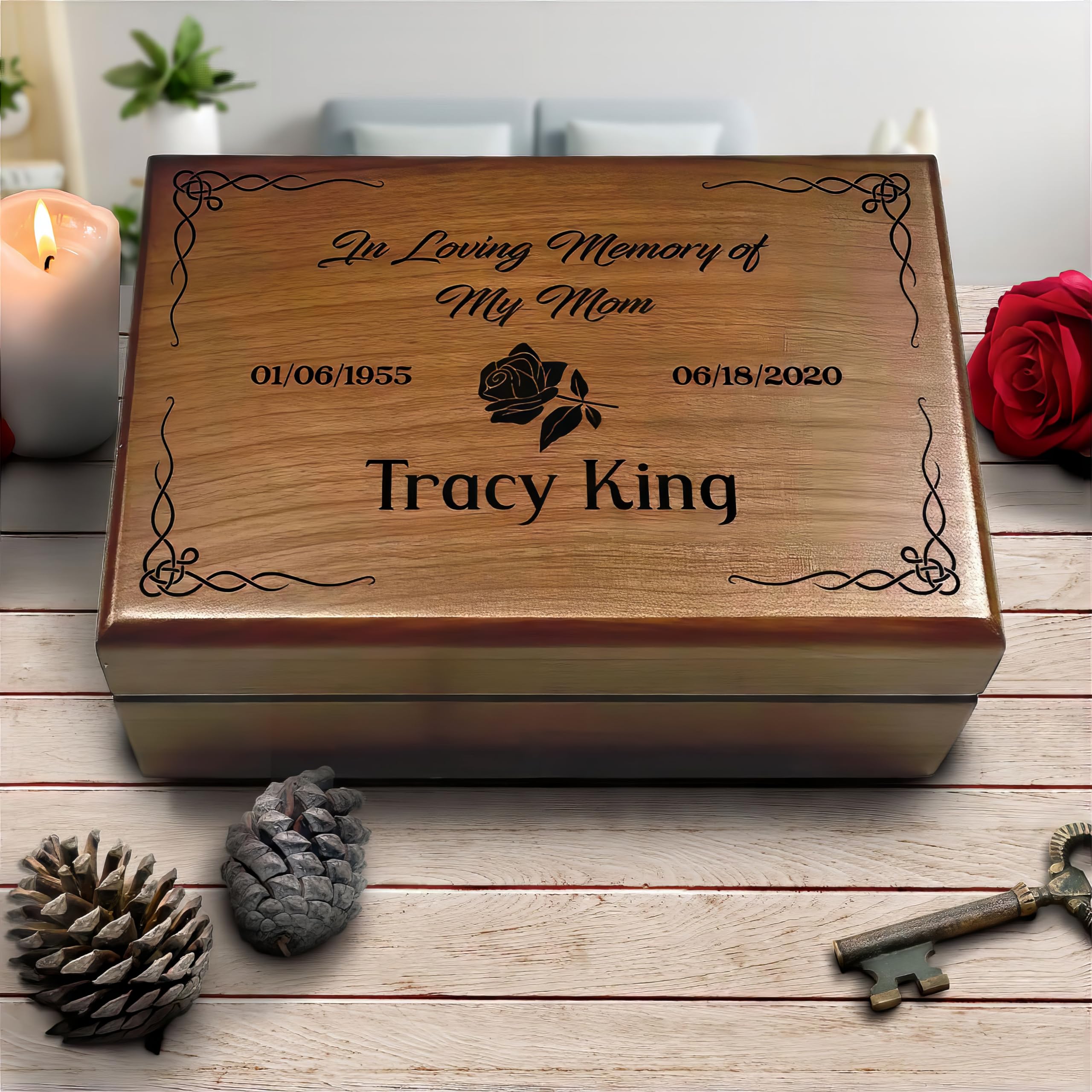 Memorial Gift Box for Mom - Sympathy Keepsake to Honor Mother's Memory | Thoughtful Bereavement Gift for Loss of Mother | Perfect for Remembrance Ceremonies, Memorial Services & Cherishing Precious Moments