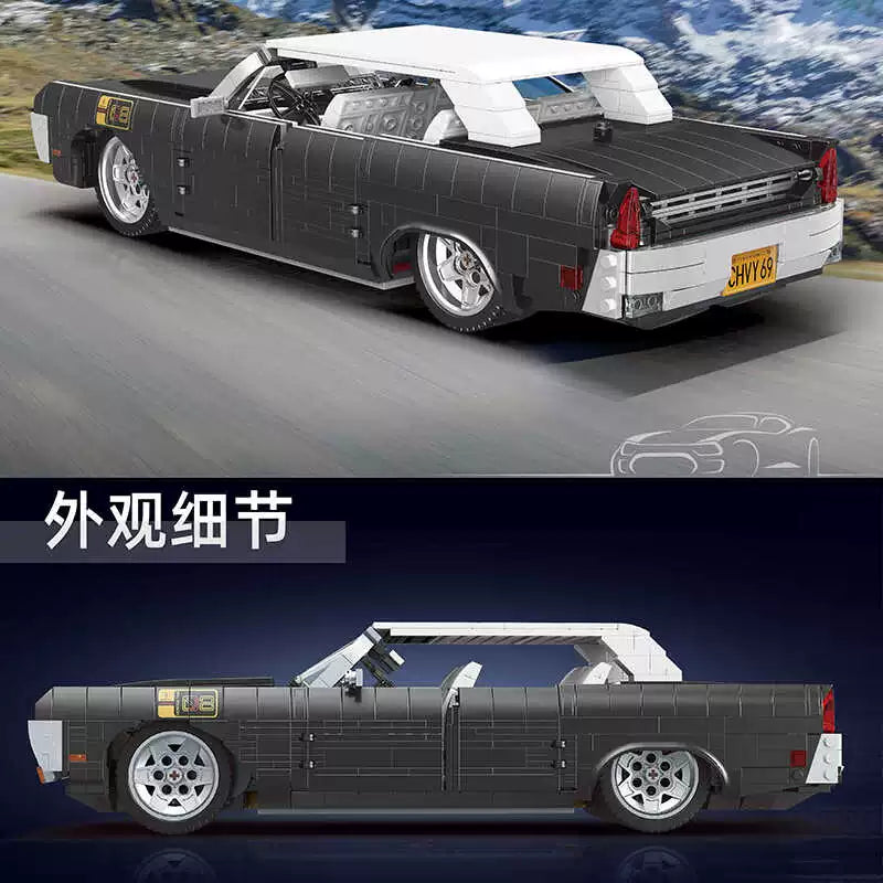 MouldKing 10118 1903-Piece Lincoln Continental 1964 Model Building Kit – Collectible LEGO-Compatible Car Set for Adults & Teens – Perfect for Display, Gifts & Creative Play