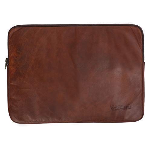 Premium Genuine Leather Laptop Sleeve for MacBook & 13-13.5