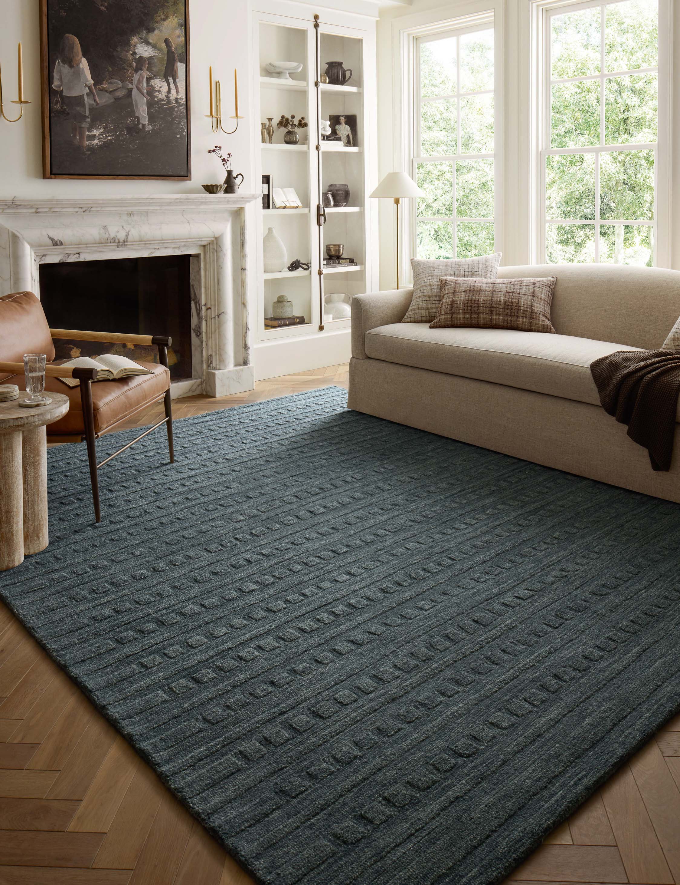 Chris Loves Julia x Loloi Bradley III Hand Tufted Wool Rug - Soft & Durable Area Rug for Living Room, Bedroom, or Office Decor