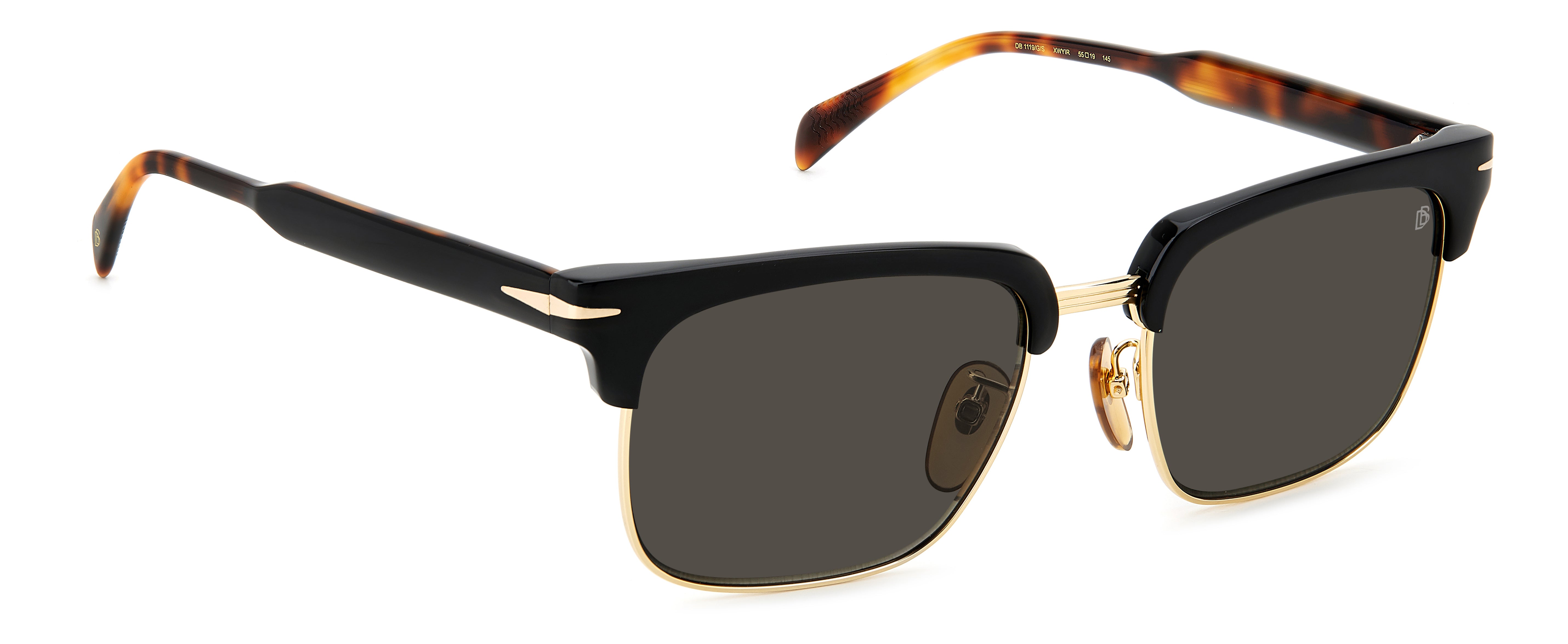 David Beckham DB1119/G/S Sunglasses - Polarized Aviator Style for Men - Perfect for Driving, Travel & Outdoor Activities