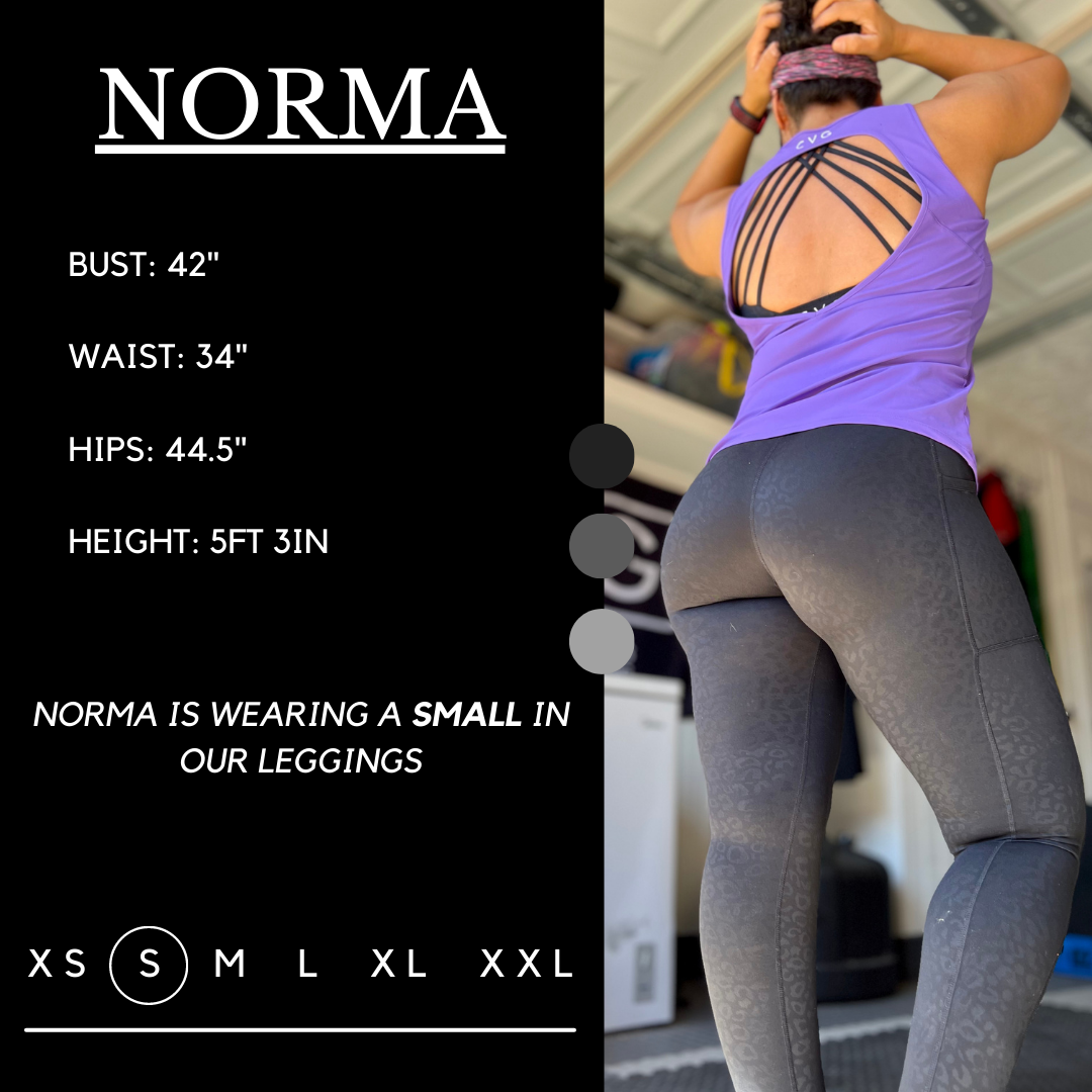 Black Leopard Print Leggings for Women - High Waisted Yoga Pants with Pockets - Workout, Running, Gym & Lounge Wear