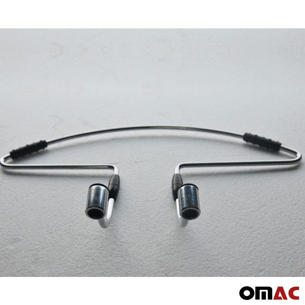 OMAC Steel Car Seat Headrest Hanger - Durable Auto Clothes Hook for Jackets, Coats & Suits | Perfect for Travel, Commuting & Business Trips
