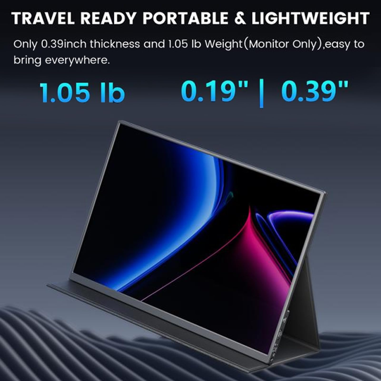 Yanmis 14.5 Inch Portable Monitor - 4K UHD 3840x2400 IPS Screen, 60Hz Refresh Rate, 16:10 Aspect Ratio - External Laptop Display for Gaming, Work & Travel | Perfect for Remote Work, Gaming Setup & Business Presentations
