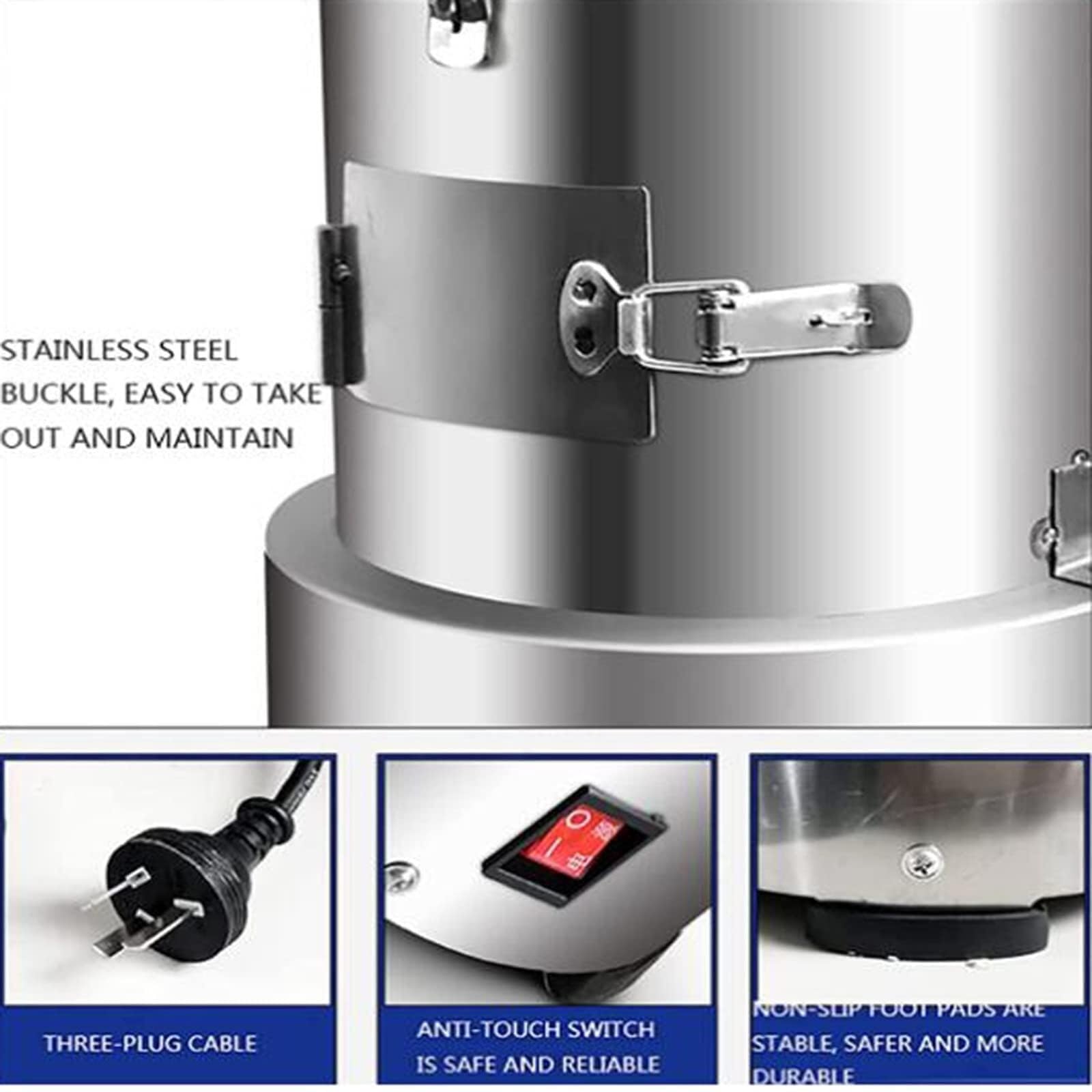 Electric Garlic Peeler Machine - 110V/220V Commercial Grade, 30kg/H Capacity, 200W Stainless Steel Garlic Peeling & Separator for Restaurants, Kitchens & Food Processing (220V Option) - Perfect for Bulk Garlic Peeling, Meal Prep & Commercial Food Production