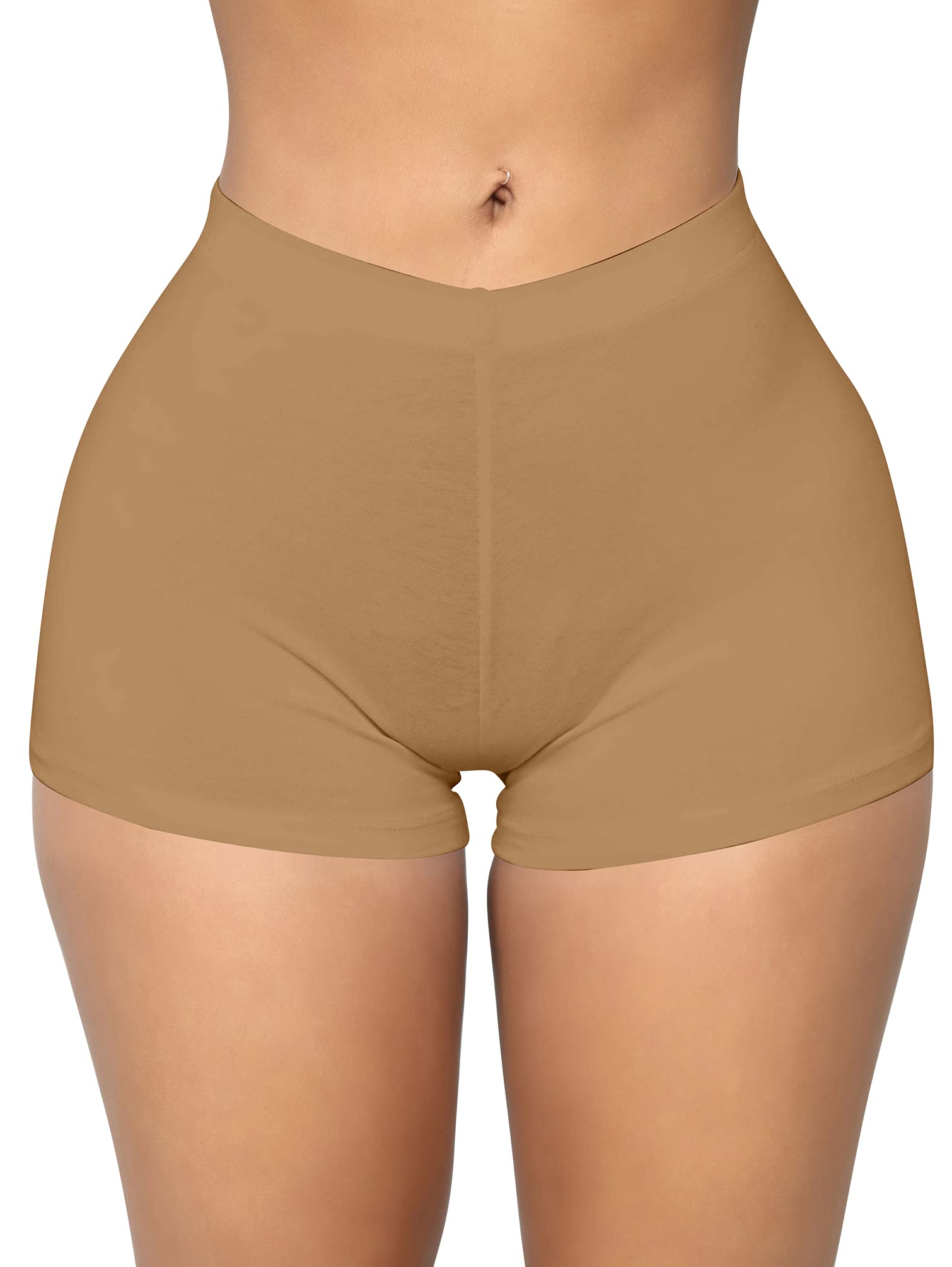 BORIFLORS Women's High Waisted Booty Shorts - Sexy Elastic Gym Workout Shorts for Yoga, Running & Biking | Perfect for Fitness, Lounge & Summer Outfits