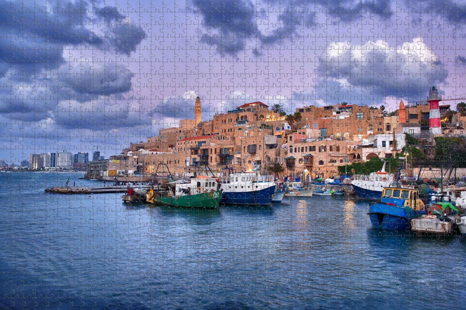 1000 Piece Jigsaw Puzzle for Adults - Old City of Acre Haifa Israel Travel Souvenir | Perfect for Relaxation, Home Decor & Gift Giving